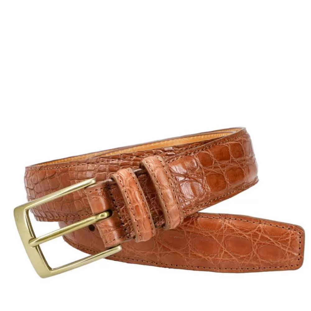 Cheap Carmina CINTURÓN PIEL HOMBRE COCODRILO COLOR CUERO