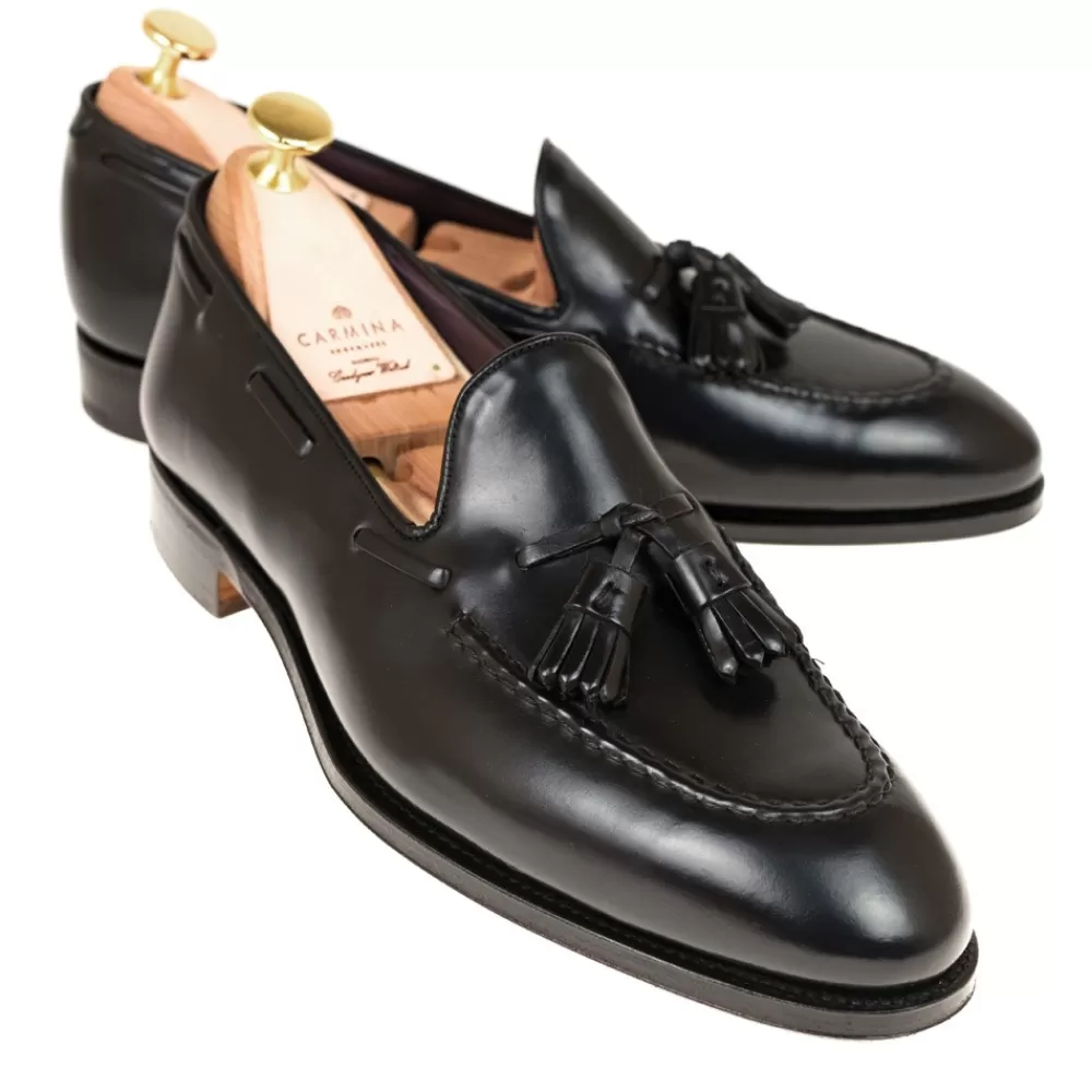 Hot Carmina CORDOVAN MOCASINES DE HOMBRE BORLAS 80481 UETAM NEGRO