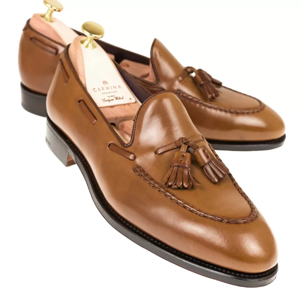 Flash Sale Carmina CORDOVAN MOCASINES DE HOMBRE BORLAS 80481 UETAM BOURBON