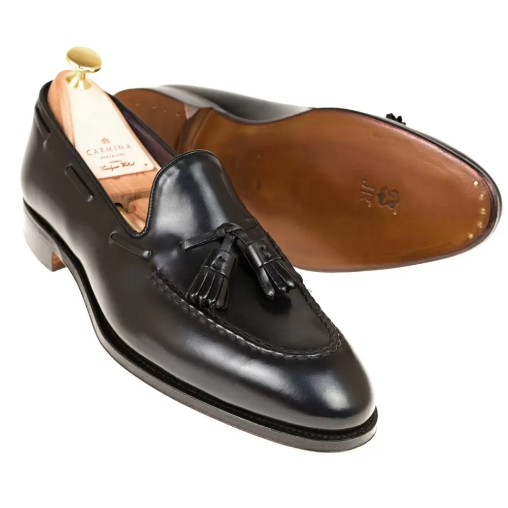 Hot Carmina CORDOVAN MOCASINES DE HOMBRE BORLAS 80481 UETAM NEGRO