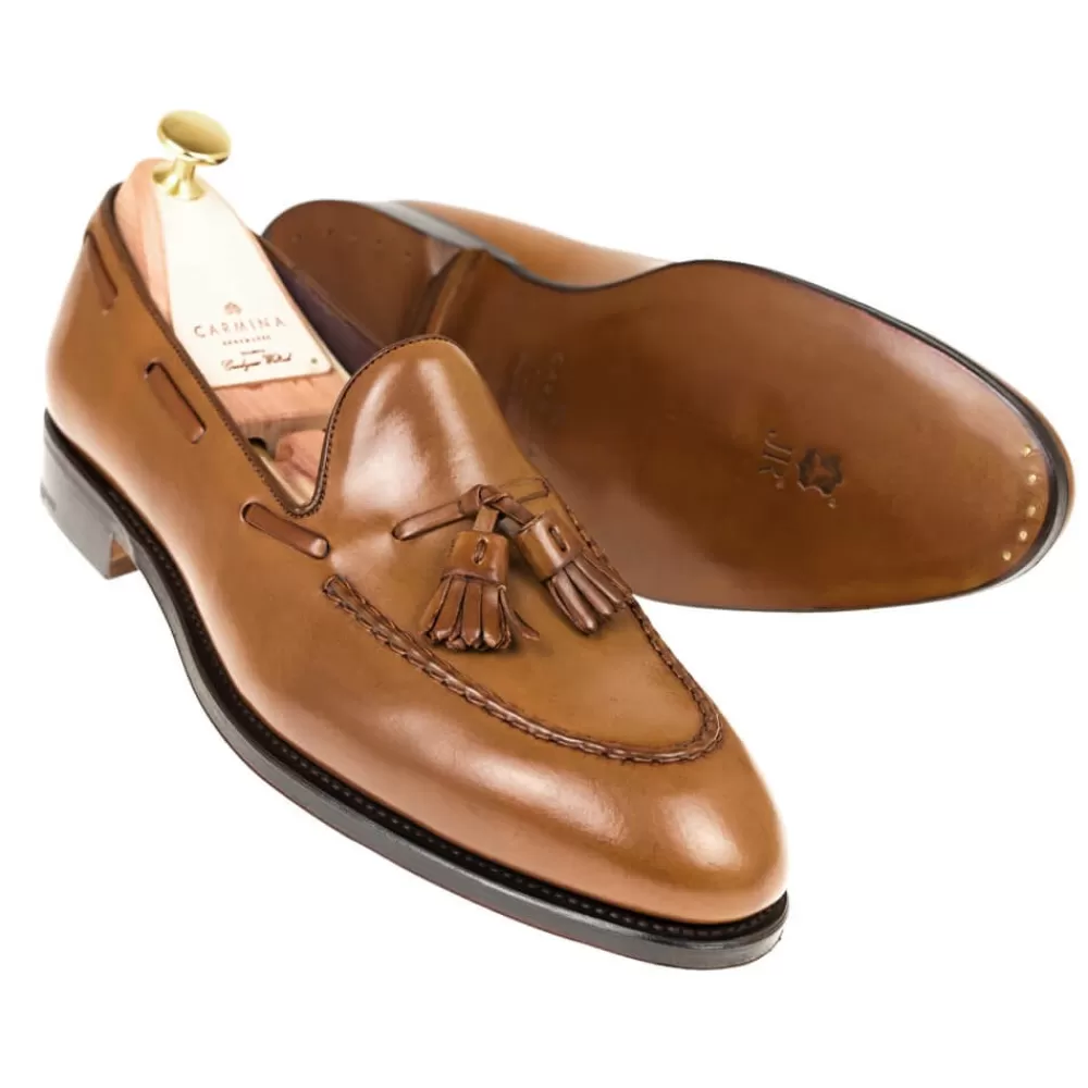 Flash Sale Carmina CORDOVAN MOCASINES DE HOMBRE BORLAS 80481 UETAM BOURBON
