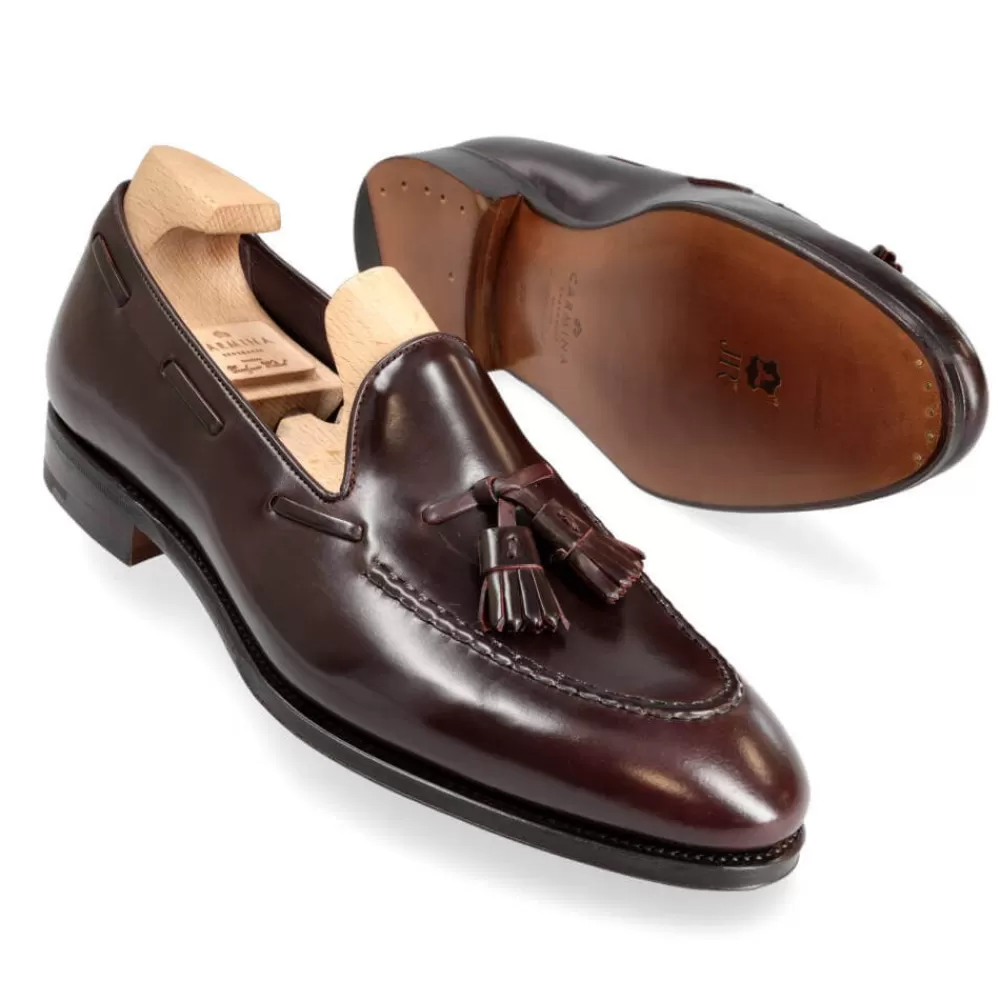 Flash Sale Carmina CORDOVAN MOCASINES DE HOMBRE BORLAS 80481 UETAM BURDEOS