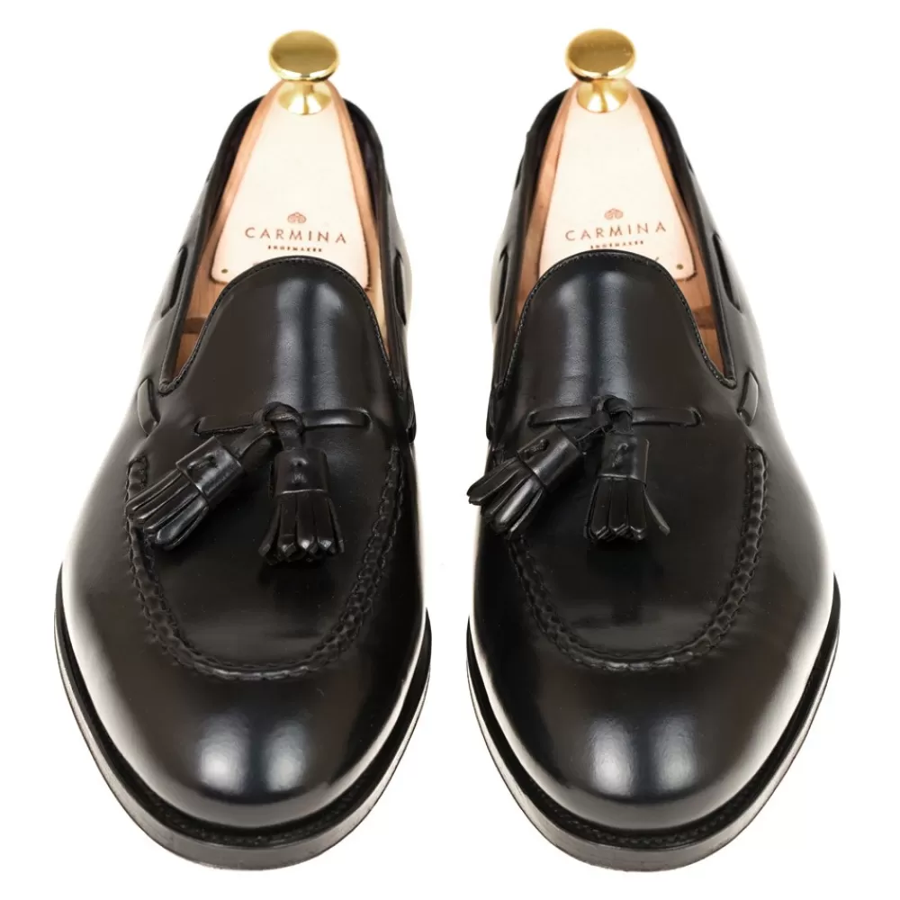 Hot Carmina CORDOVAN MOCASINES DE HOMBRE BORLAS 80481 UETAM NEGRO