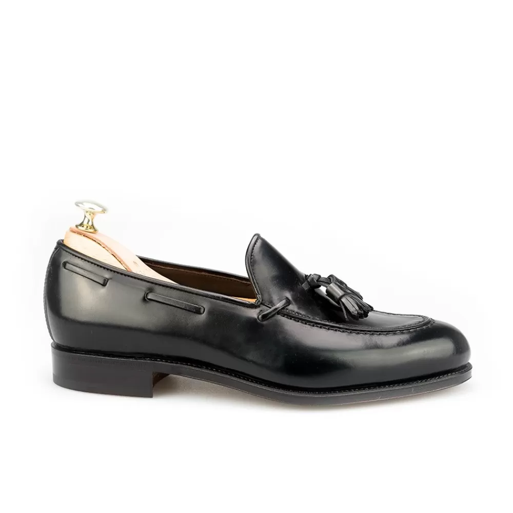 Flash Sale Carmina CORDOVAN MOCASINES DE HOMBRE CON BORLAS 734 FOREST NEGRO