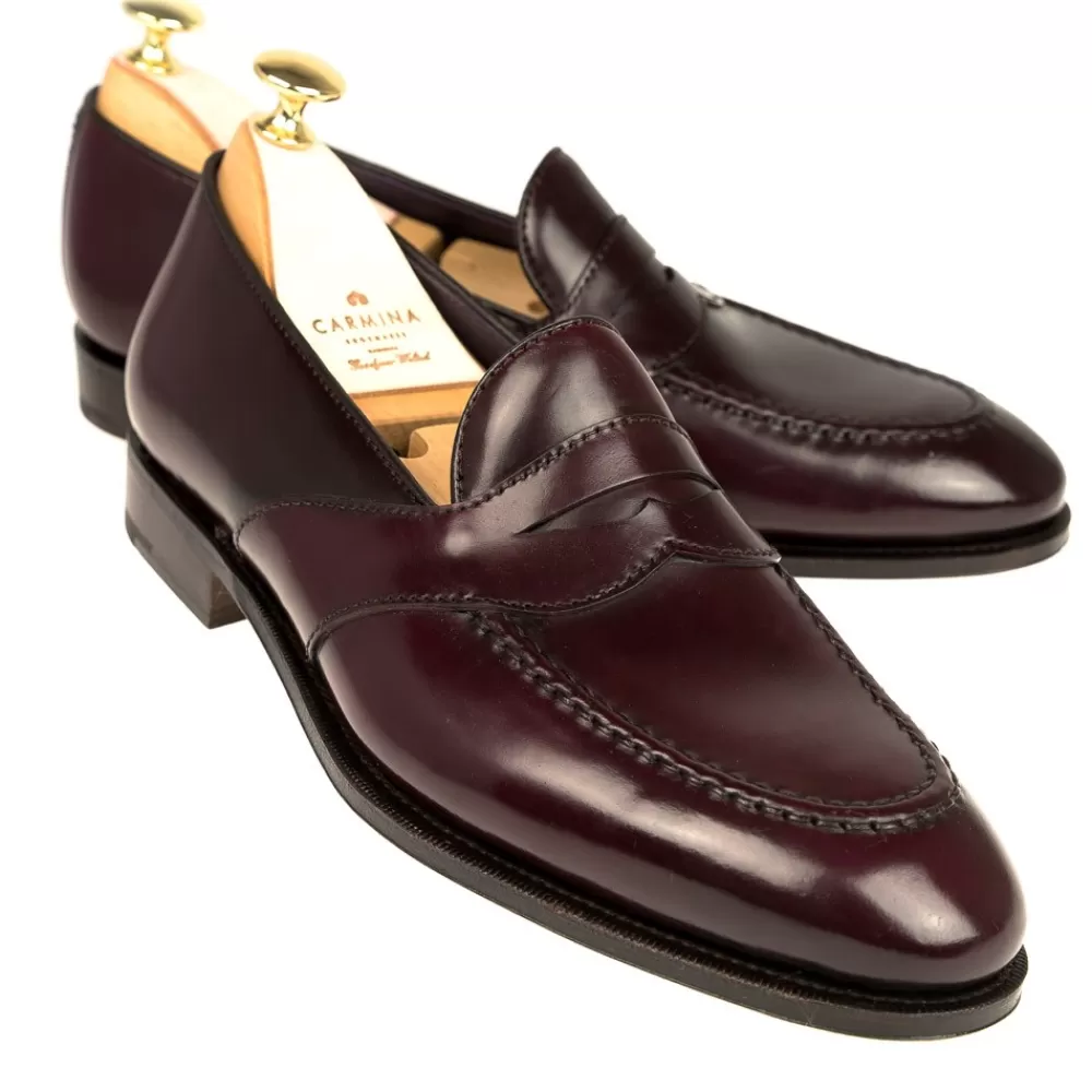 Cheap Carmina MOCASINES HOMBRE ANTIFAZ DE CORDOVAN 80372 UETAM EE BURDEOS