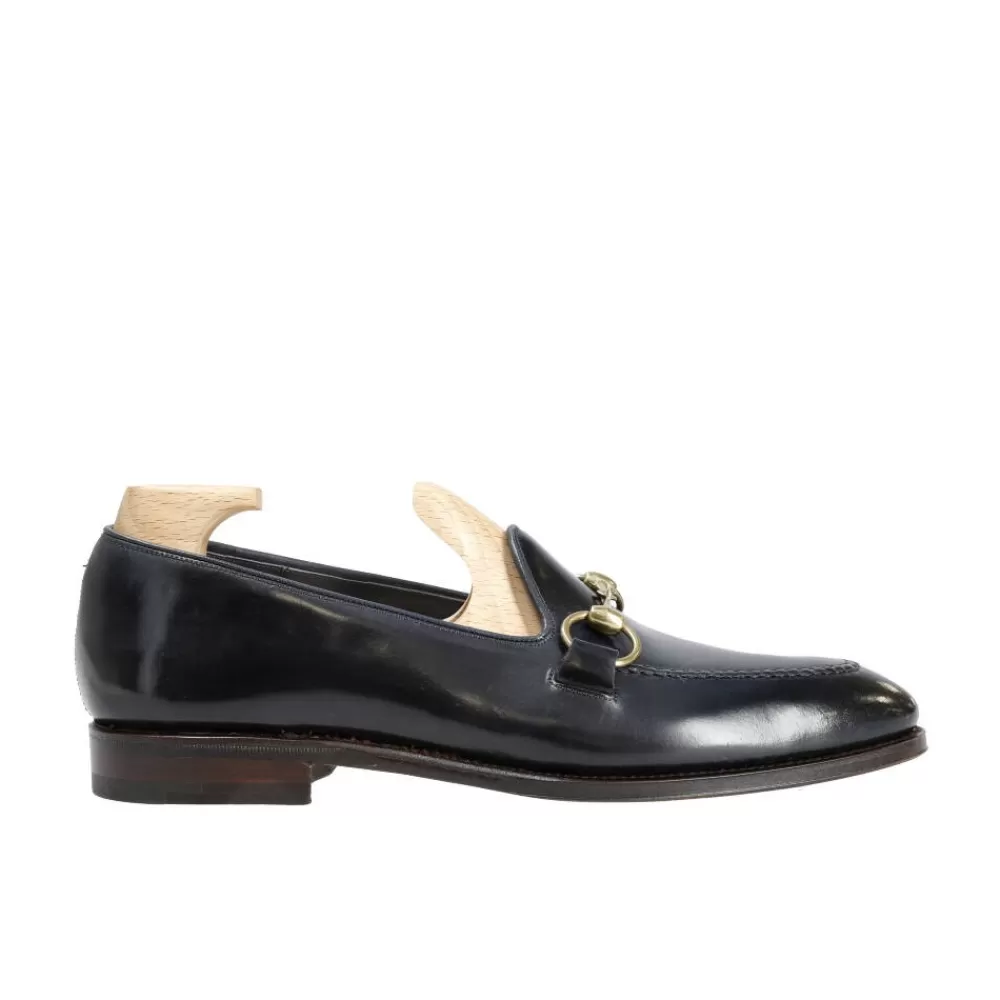 Sale Carmina MOCASINES HORSEBIT SIN FORRO DE CORDOVAN 80643 UETAM MARINO