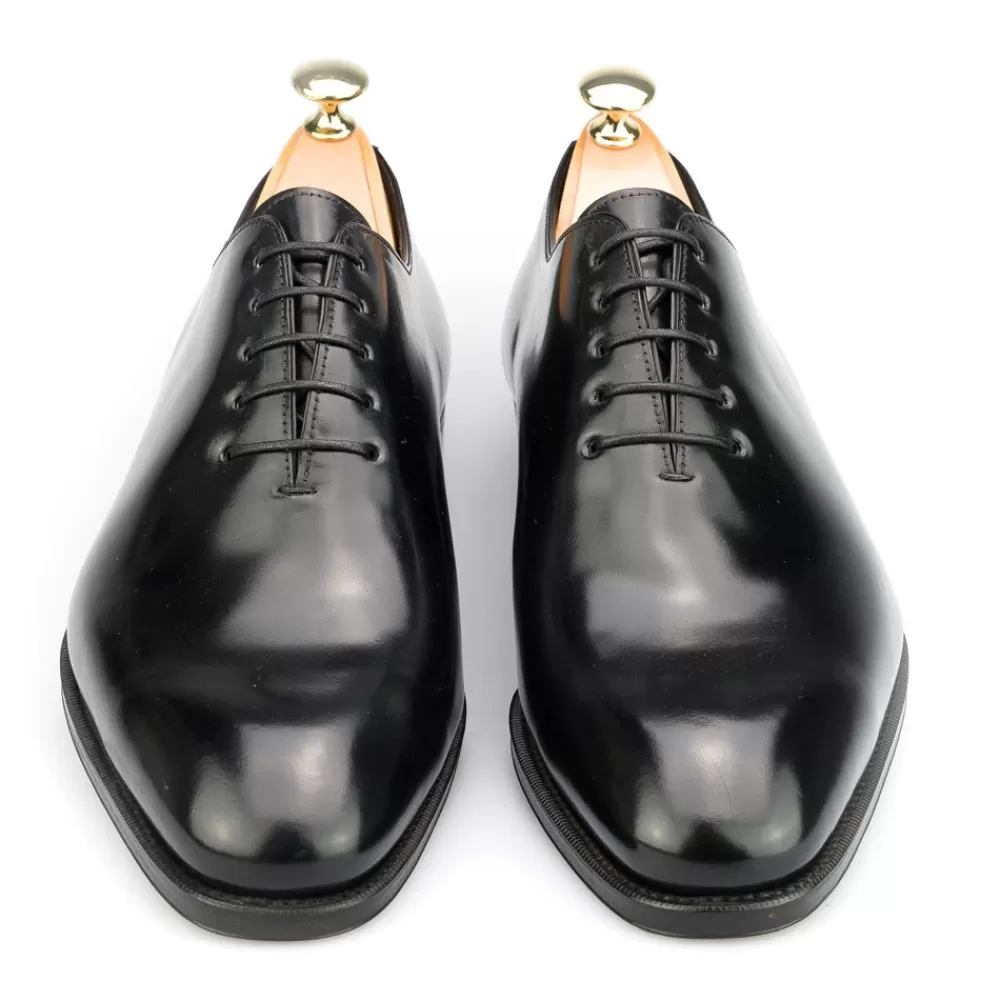 New Carmina ZAPATOS OXFORD DE CORDOVAN ENTERIZOS 910 RAIN NEGRO